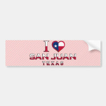 San Juan, Tejas Pegatina De Parachoque
