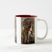 San Martín y el mendigo de El Greco, circa 1600 Taza