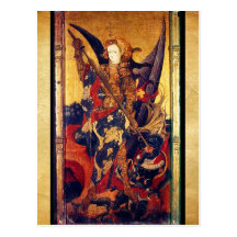 San Miguel que vence al diablo Tarjetas Postales