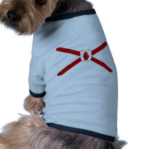 San Patricio para la bandera del escudo de Irlanda Camiseta De Perrito