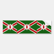 San Patricio unido para la bandera de Irlanda del  Pegatina De Parachoque