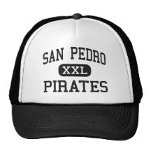 San Pedro - piratas - alto - San Pedro California Gorras De Camionero