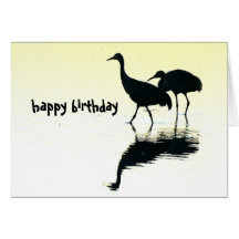 Sandhill Cranes la tarjeta