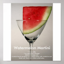 Sandía Martini Poster