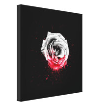 Sangre subió - lona lona envuelta para galerías