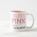 Sangro el rosa para mi conciencia del cáncer de pe tazas de café