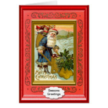 ¡Santa adorna su casa también! Felicitacion