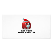 Santa (cara virtual del juego) tarjetas fotograficas 