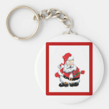 Santa comió a muchas galletas llaveros