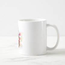 Santa con la lista de regalo taza