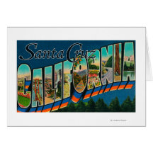 Santa Cruz, California - escenas grandes de la let Felicitaciones