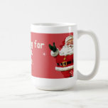 santa dice; nada para usted, puta tazas de café