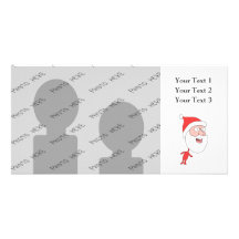 Santa. divertido tarjeta personal