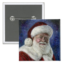 Santa entre las estrellas pin