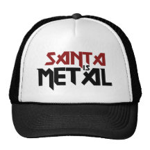 Santa es metal gorros bordados