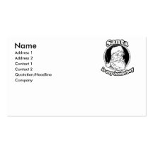 Santa es mi homeboy plantilla de tarjeta de visita