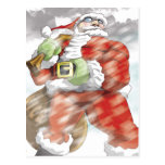 Santa es postal que viene tarjetas postales
