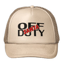 Santa fuera de servicio gorras de camionero