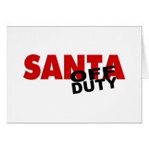 Santa fuera de servicio tarjeta