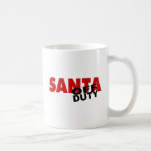 Santa fuera de servicio tazas de café