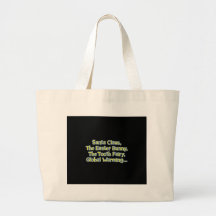 Santa_GlobalWarming_btn_Blk Bolsas Lienzo