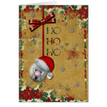 Santa Ho Ho Ho Tarjeta