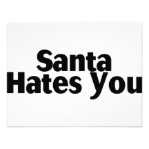 Santa le odia anuncio personalizado