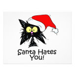 Santa le odia invitacion personalizada