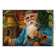 Santa nostálgico tarjeta