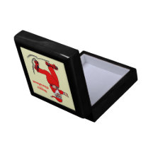Santa patinador caja de joyas