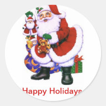 Santa, pegatinas, niños, diversión, juegos