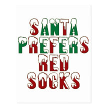 Santa prefiere los calcetines rojos, Sox LOL diver Postal