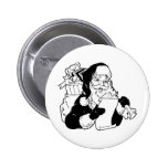 Santa que comprueba su lista pin