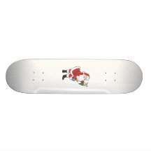 Santa que sostiene decoraciones patinetas personalizadas
