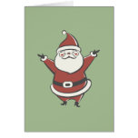 Santa retro felicitacion 