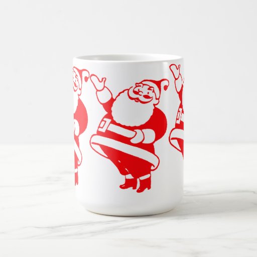 Santa retro taza de café