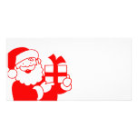 Santa rojo tarjeta personal