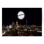 Santa sobre Toronto Tarjetón