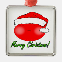 Santa sonriente lindo ornamentos de reyes