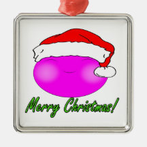 Santa sonriente lindo ornamentos de reyes