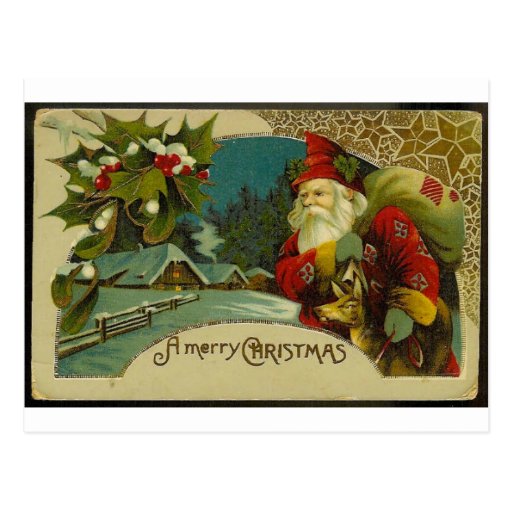 Santa Tarjeta Postal