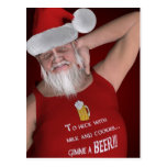 santa travieso postales
