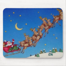 Santa y reno Mousepad