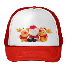 Santa y renos gorros  