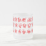 Santas retros tazas de café