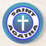 Santo Agatha Posavasos Personalizados