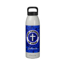 Santo Catherine de Siena Botella De Agua