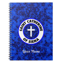 Santo Catherine de Siena Libros De Apuntes Con Espiral