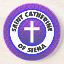 Santo Catherine de Siena Posavasos Manualidades