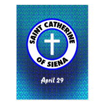 Santo Catherine de Siena Postal